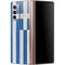 Greece Flag Distressed Galaxy Z Fold2 5G Skin