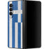 Greece Flag Distressed Galaxy Z Fold3 5G Skin
