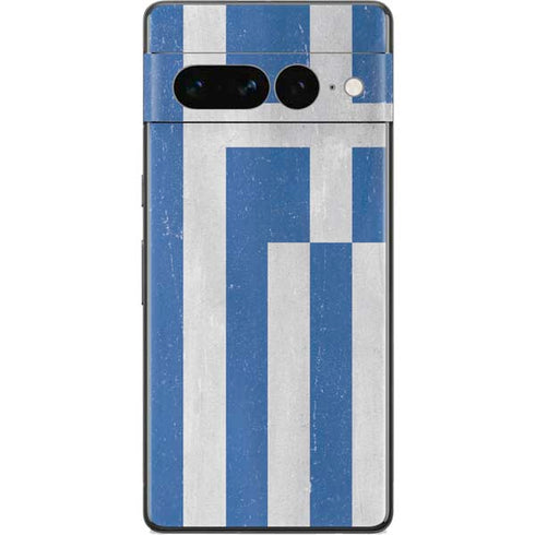 Greece Flag Distressed Google Pixel 7 Pro Skin
