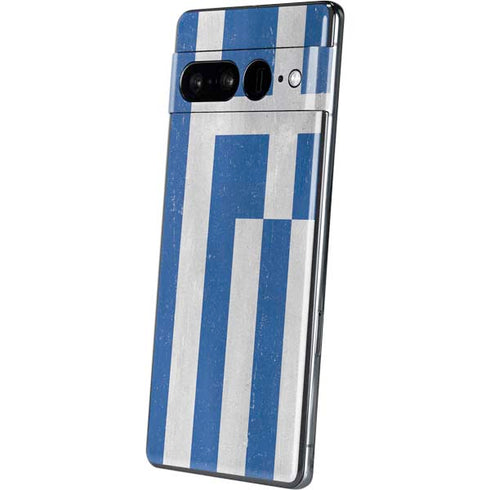 Greece Flag Distressed Google Pixel 7 Pro Skin