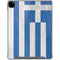 Greece Flag Distressed iPad Pro 12.9in (2020) Clear Case