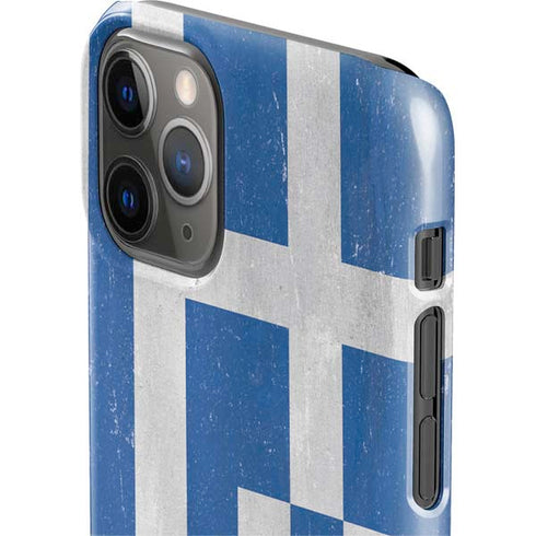 Greece Flag Distressed iPhone 11 Pro Lite Case