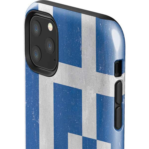 Greece Flag Distressed iPhone 11 Pro Max Impact Case
