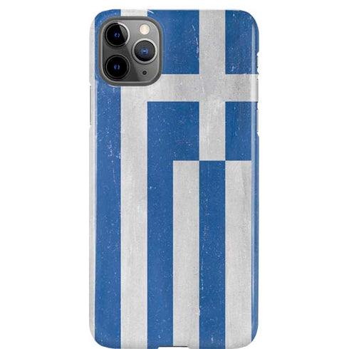 Greece Flag Distressed iPhone 11 Pro Max Lite Case
