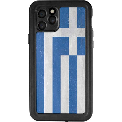 Greece Flag Distressed iPhone 11 Pro Waterproof Case