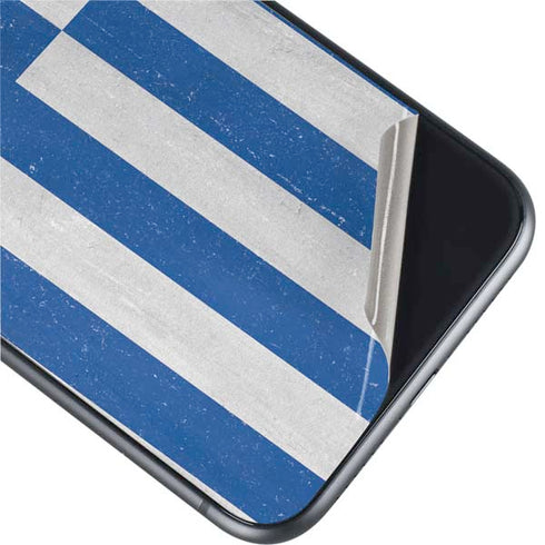 Greece Flag Distressed iPhone 11 Skin