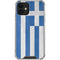 Greece Flag Distressed iPhone 12 Clear Case