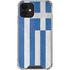 Greece Flag Distressed iPhone 12 Clear Case
