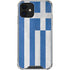 Greece Flag Distressed iPhone 12 Mini Clear Case