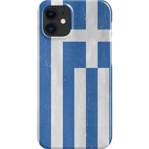 Greece Flag Distressed iPhone 12 Mini Lite Case