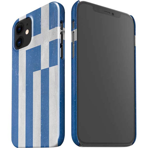 Greece Flag Distressed iPhone 12 Mini Lite Case
