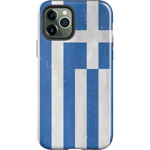 Greece Flag Distressed iPhone 12 Pro Impact Case