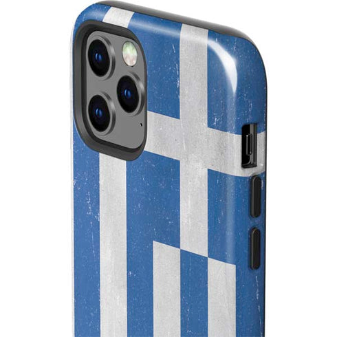 Greece Flag Distressed iPhone 12 Pro Impact Case
