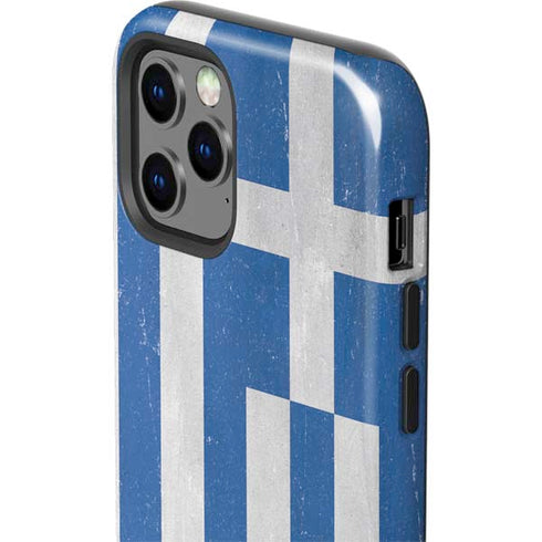 Greece Flag Distressed iPhone 12 Pro Max Impact Case