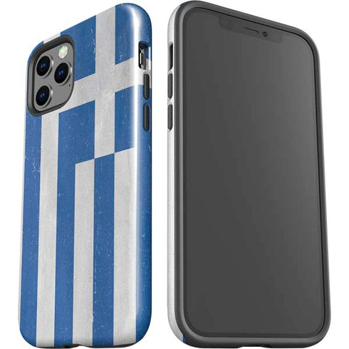 Greece Flag Distressed iPhone 12 Pro Max Impact Case