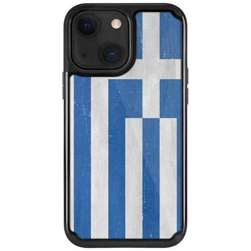 Greece Flag Distressed iPhone 13 Cargo Case
