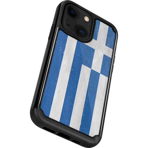 Greece Flag Distressed iPhone 13 Cargo Case