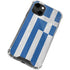 Greece Flag Distressed iPhone 13 Clear Case