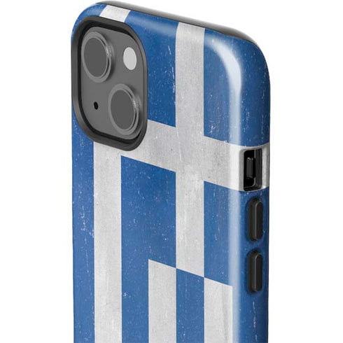 Greece Flag Distressed iPhone 13 Impact Case