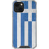 Greece Flag Distressed iPhone 15 Plus Clear Case