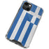 Greece Flag Distressed iPhone 14 Plus Clear Case