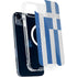 Greece Flag Distressed iPhone 14 Plus MagSafe Case