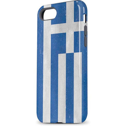 Greece Flag Distressed iPhone 8 Pro Case