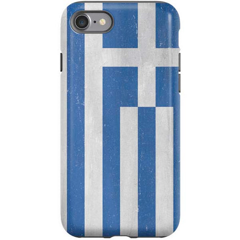 Greece Flag Distressed iPhone SE (2nd & 3rd Gen) Pro Case