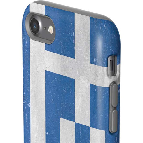 Greece Flag Distressed iPhone SE (2nd & 3rd Gen) Pro Case