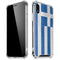 Greece Flag Distressed iPhone XR Clear Case