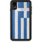 Greece Flag Distressed iPhone XR Waterproof Case