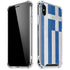 Greece Flag Distressed iPhone XS Max Clear Case