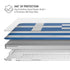 Greece Flag Distressed MacBook Air 13in M1 (2021) Case plus Skin