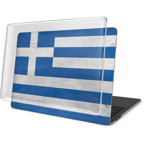 Greece Flag Distressed MacBook Pro 16in (2019-20) Case plus Skin