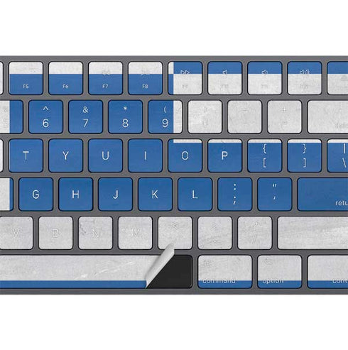 Greece Flag Distressed Magic Keyboard with Numeric Keypad Skin
