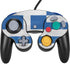 Greece Flag Distressed Nintendo GameCube Controller Skin
