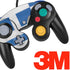 Greece Flag Distressed Nintendo GameCube Controller Skin