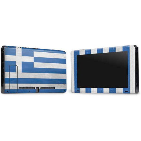 Greece Flag Distressed Nintendo Switch Bundle Skin
