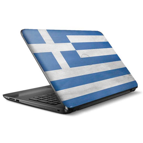 Greece Flag Distressed HP Notebook Skin