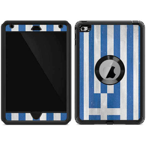 Greece Flag Distressed Otterbox Defender iPad Skin