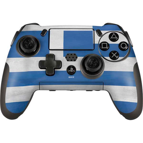 Greece Flag Distressed PlayStation Scuf Vantage 2 Controller Skin