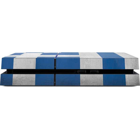 Greece Flag Distressed PS4 Console Skin