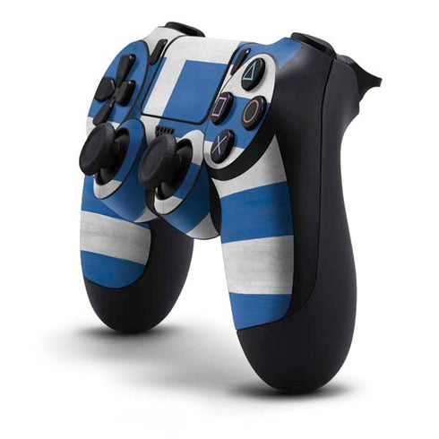 Greece Flag Distressed PS4 Controller Skin