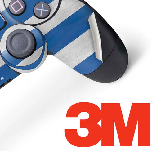Greece Flag Distressed PS4 Controller Skin