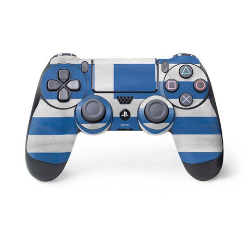 Greece Flag Distressed PS4 Controller Skin