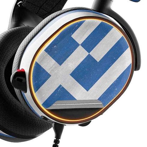 Greece Flag Distressed SteelSeries Arctis 5 Skin