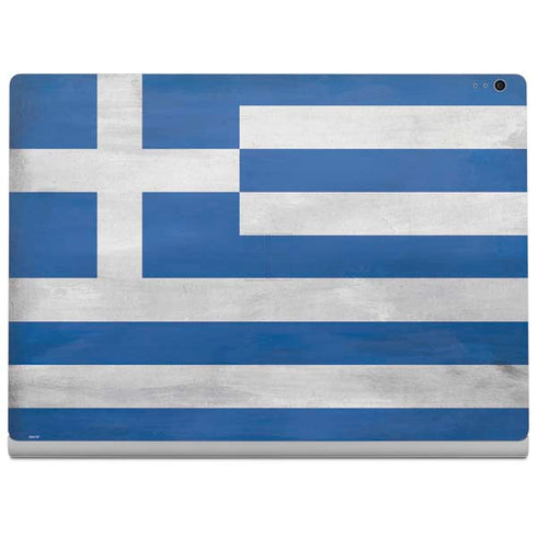Greece Flag Distressed Surface Book 2 13.5in Skin