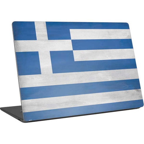 Greece Flag Distressed Surface Laptop 4 15in Skin