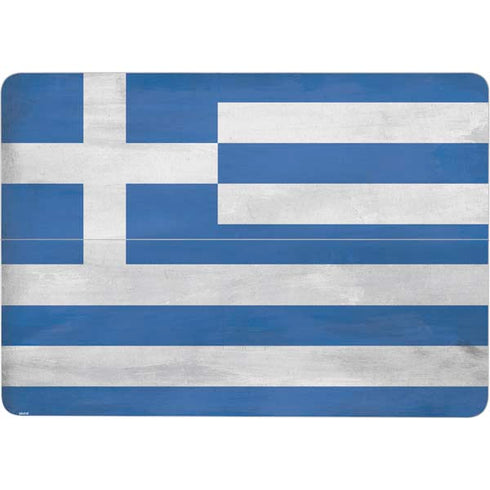 Greece Flag Distressed Surface Laptop Studio Skin