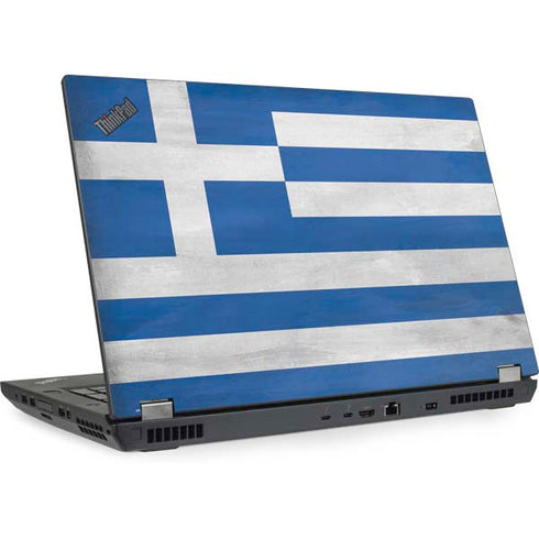 Greece Flag Distressed Lenovo ThinkPad Skin